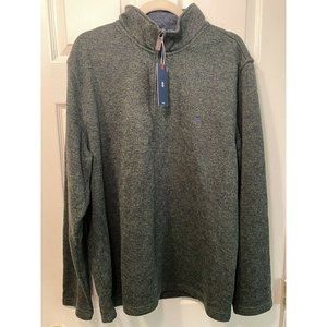 Izod Mens Gray Quarter Zip XL